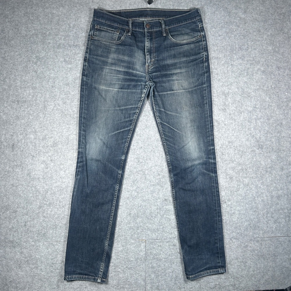 Levi's 511 Denim Jeans Mens 34x3 Blue Slim Fit Stretch Casual Classic Work